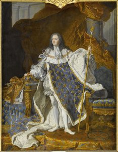 XV. Lajos portréja királyi viseletében
