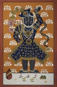 Isteni kék Krisna-gyermek