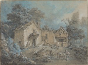 Farm jelenet alkotó: I Jean Baptiste Hüet