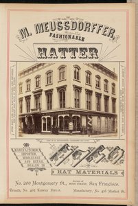 M. Meussdorffer híres kalapüzletének nézete