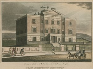 A Sussex Megyei Kórház általános képe alkotó: Ian Bruce