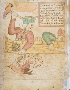 Thor elkapja a midgardi kígyót, a 