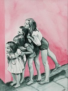 A nővérek háton hordós játéka alkotó: Ida Publishing