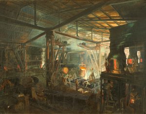 Franciaország, Az öntöde, 1864 körül (olaj, vászon)