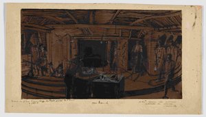 A háttérben a bányászok ebédje, 1866 alkotó: Ignace Francois Bonhomme