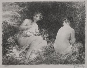 Fürdőzők, 1899. alkotó: Ignace Henri Jean Fantin-Latour