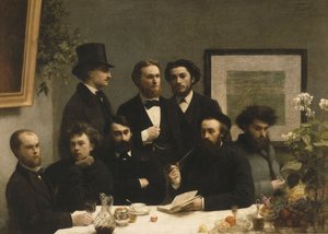Az asztal mellett, 1872 alkotó: Ignace Henri Jean Fantin Latour