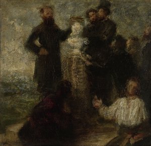 Tisztelet Delacroixnak, 1863-64 alkotó: Ignace Henri Jean Fantin Latour