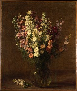 Larkspur, 1887 alkotó: Ignace Henri Jean Fantin Latour