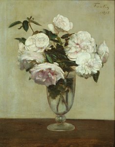 Rózsaszín rózsák alkotó: Ignace Henri Jean Fantin Latour
