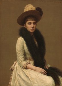 Sonia portréja alkotó: Ignace Henri Jean Fantin Latour