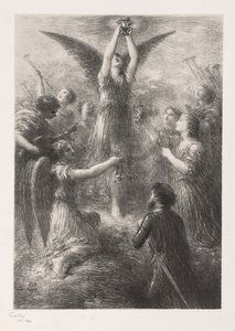 A Lohengrin előjátéka, 1898. alkotó: Ignace Henri Jean Fantin Latour