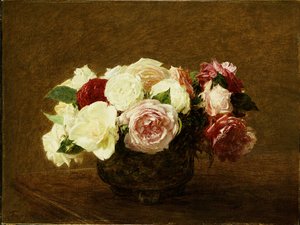 Rózsák, 1894 alkotó: Ignace Henri Jean Fantin Latour