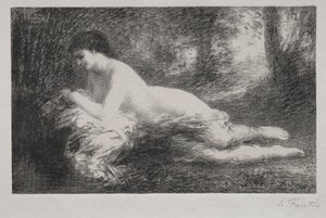 Álmodozás. alkotó: Ignace Henri Jean Fantin Latour