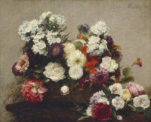 Csendélet virágokkal, 1881 alkotó: Ignace Henri Jean Fantin Latour