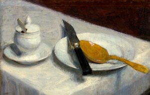 Csendélet mustárfazékkal alkotó: Ignace Henri Jean Fantin Latour