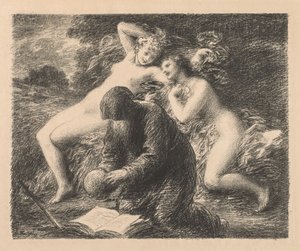 Szent Antal megkísértése, 1893. alkotó: Ignace Henri Jean Fantin Latour