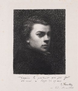 A művész 17 évesen, 1892. alkotó: Ignace Henri Jean Fantin Latour