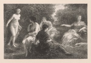 A fürdőzők, 1896. alkotó: Ignace Henri Jean Fantin Latour