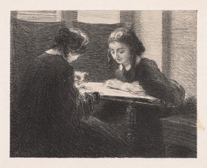 The Embroiders Les Embroiderers, 1898. alkotó: Ignace Henri Jean Fantin Latour