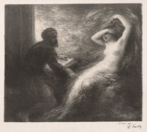 Kundry felidézése, 1898. alkotó: Ignace Henri Jean Fantin Latour