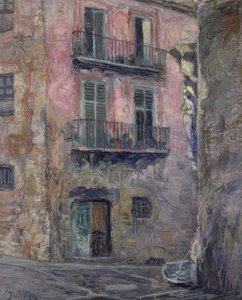 CALLE DEL ANGEL DE GERONA - 1931 - OLAJ / VÁSZON - 80 × 67 CM alkotó: Ignacio Zuloaga y Zabaleta