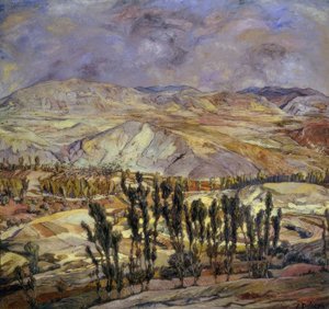 Calatayudi táj, 1930, Olaj, vászon, 113 × 123 cm, AS00634 alkotó: Ignacio Zuloaga y Zabaleta