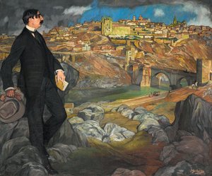 Maurice Barres portréja, 1913. alkotó: Ignacio Zuloaga y Zabaleta