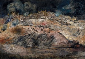 Spanyol polgárháború (1936-1939): "Lángoló Toledo képe" alkotó: Ignacio Zuloaga y Zabaleta