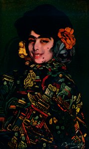 Spanyol lány, 1907, 1932 alkotó: Ignacio Zuloaga y Zabaleta