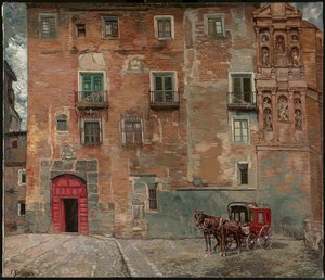 Tarazona püspökének háza, az 1930-as évek eleje.