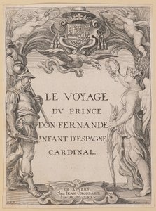 A Le Voyage Dv címlapja Don Fernande herceg, Spanyolország csecsemője, bíboros alkotó: Ignatius Cornelis Marinus after Sir Peter Paul Rubens