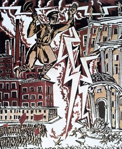 "A vörös villám", 1919. alkotó: Ignaty Nivinsky
