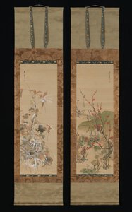 A négy évszak virágai és madarai, 19. század közepe. alkotó: Ikeda Koson