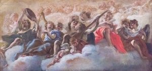 Angyalok koncertje alkotó: Il (1639 1709) Baciccio