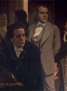Anton Grigorjevics Rubinstein (1829-94) és Alekszandr Nyikolajevics Szerov (1820-71), a Szláv zeneszerzők, 1890-es évek (részlet)