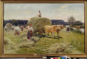 La fenaison (Scene agricole d