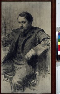 Valentin Alekszandrovics Szerov portréja (1865-1911) (Valentin Alekszandrovics Szerov) – Ilja Jefimovics (Iefimovics) Repin (1844-1930) nővér, papírkréta alkotó: Ilya Efimovich Repin