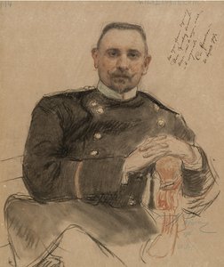 Sztyepan Petrovics Krachkovski portréja 1866 1913, 1907 alkotó: Ilya Efimovich Repin