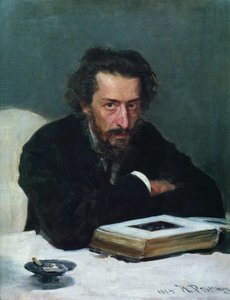Pavel Ivanovics Blaramberg zeneszerző portréja, 1884 alkotó: Ilya Efimovich Repin
