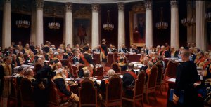 Az államtanács ünnepi ülése 1901. május 7-én alkotó: Ilya Efimovich Repin