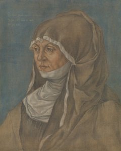 Pirckheimer Caritasnak mondott női portré 1467-1532. alkotó: Imitator of Albrecht Dürer