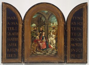 A mágusok imádása, valószínűleg a XVII. alkotó: Imitator of Netherlandish