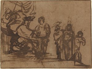 Krisztus Pilátus előtt alkotó: Imitator of Rembrandt van Rijn