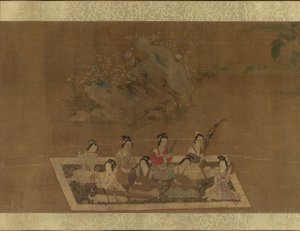 Lady Su Hui és versrejtvénye, 16. század. alkotó: In the style of Qiu Ying