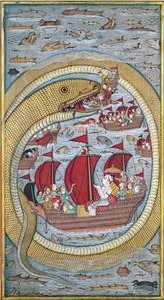 Tengeri kígyó elnyeli a királyi flottát, 1670