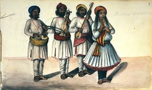 Egy táncoló lány alkotó: Indian School