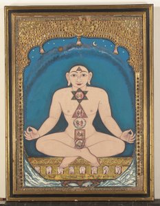 Egy Tirthankara táblaképe alkotó: Indian School