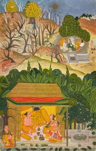 Nyári hónap, fólió egy Baramasáról, 1750 körül alkotó: Indian School