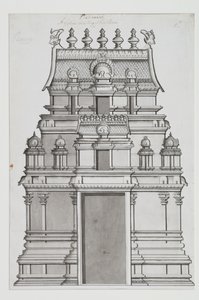 Kétszintes gopuram alkotó: Indian School